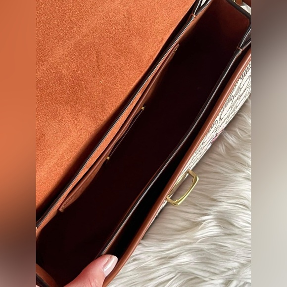 💰SOLD-C7935 - Coach Studio Shoulder Bag in Signature Jacquard with Penguin Motif - Picture 10 of 14